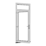 Kunststof kozijnen kunststof achterdeur met bovenlicht