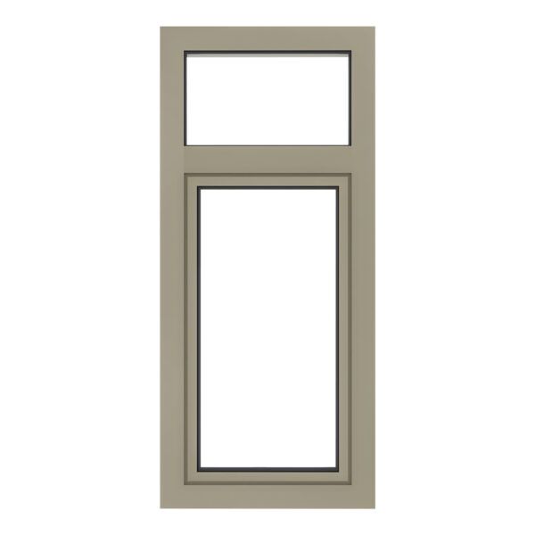 Aluminium draaikiepraam met bovenlicht - Afbeelding 4