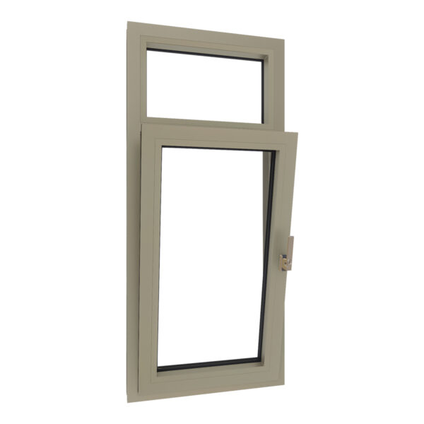 Aluminium draaikiepraam met bovenlicht - Afbeelding 2