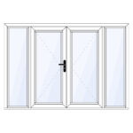 Aluminium tuindeuren met zijlichten op maat samenstellen