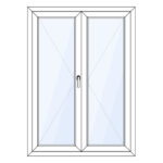 Kunststof kozijnen kunststof balkondeuren naar buitendraaiend