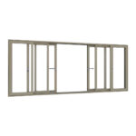 Aluminium kozijnen aluminium hefschuifpui 6-delig