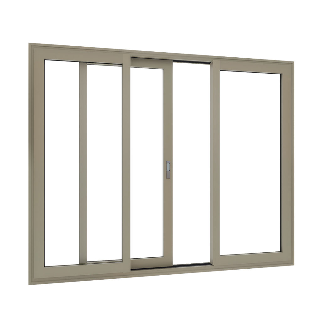 Aluminium kozijnen aluminium hefschuifpui 3-delig met twee vaste delen