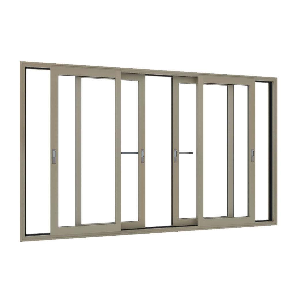 Aluminium kozijnen aluminium hefschuifpui 4-delig alle delen schuifbaar