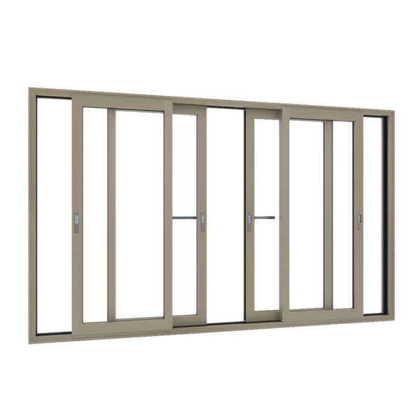 Aluminium kozijnen aluminium hefschuifpui 4-delig alle delen schuifbaar