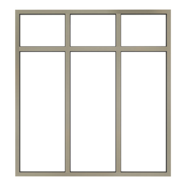 Aluminium vast glas kozijn met bovenlicht | 6 vaks - Afbeelding 4