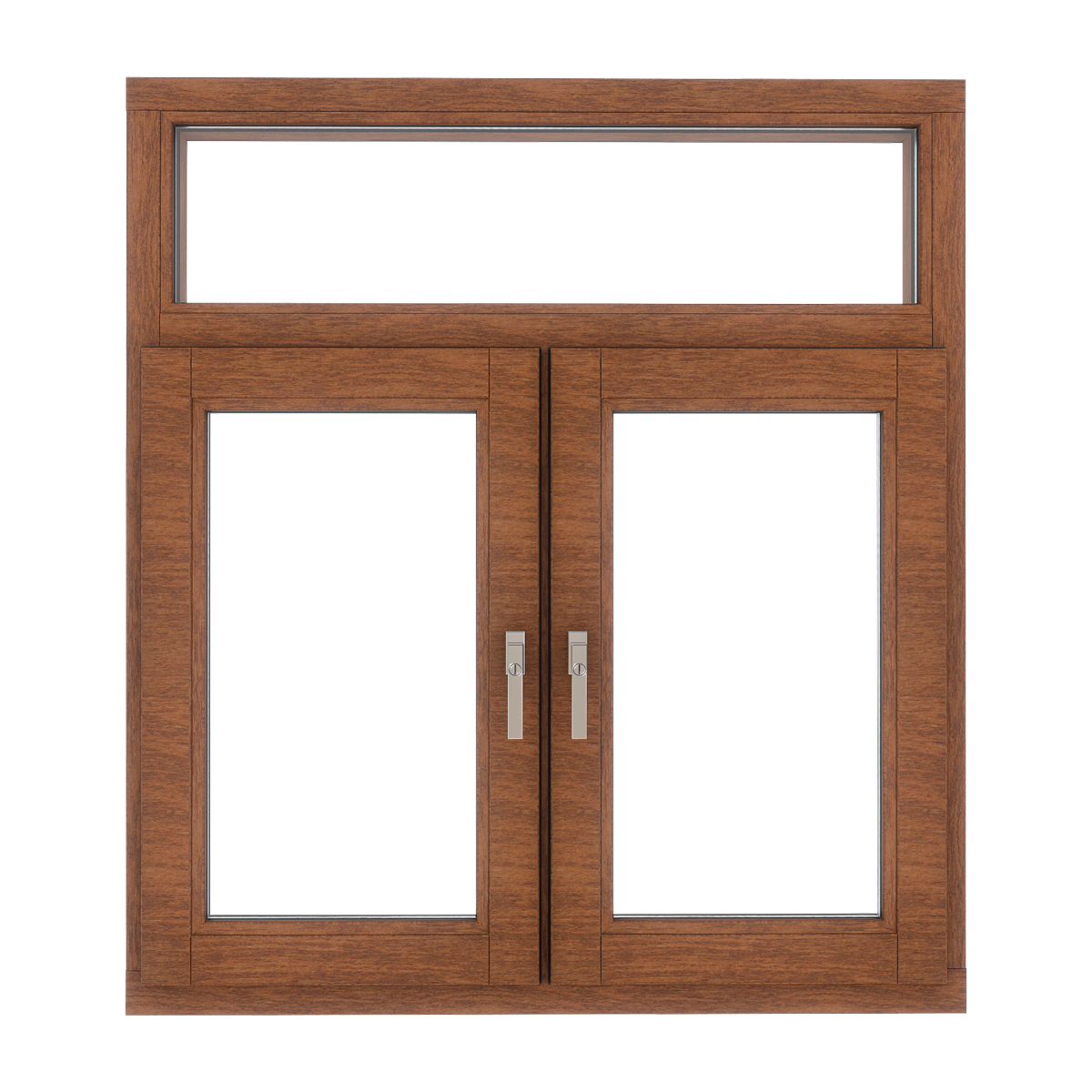 Houten dubbel draaikiepraam met bovenlicht 4 Houten dubbel draaikiepraam met bovenlicht - Afbeelding 4