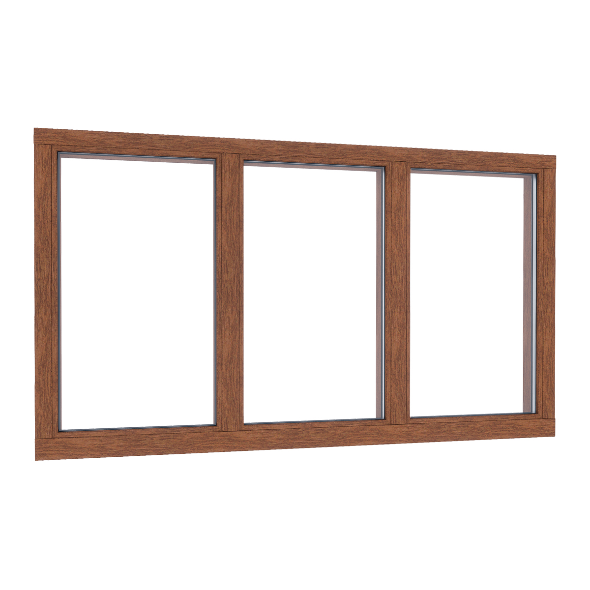 Houten vast glaskozijn horizontaal | 3 vaks 3 Houten vast glaskozijn horizontaal | 3 vaks - Afbeelding 3