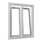 Kunststof kozijnen kunststof balkondeur in dubbele draaikiepuitvoering