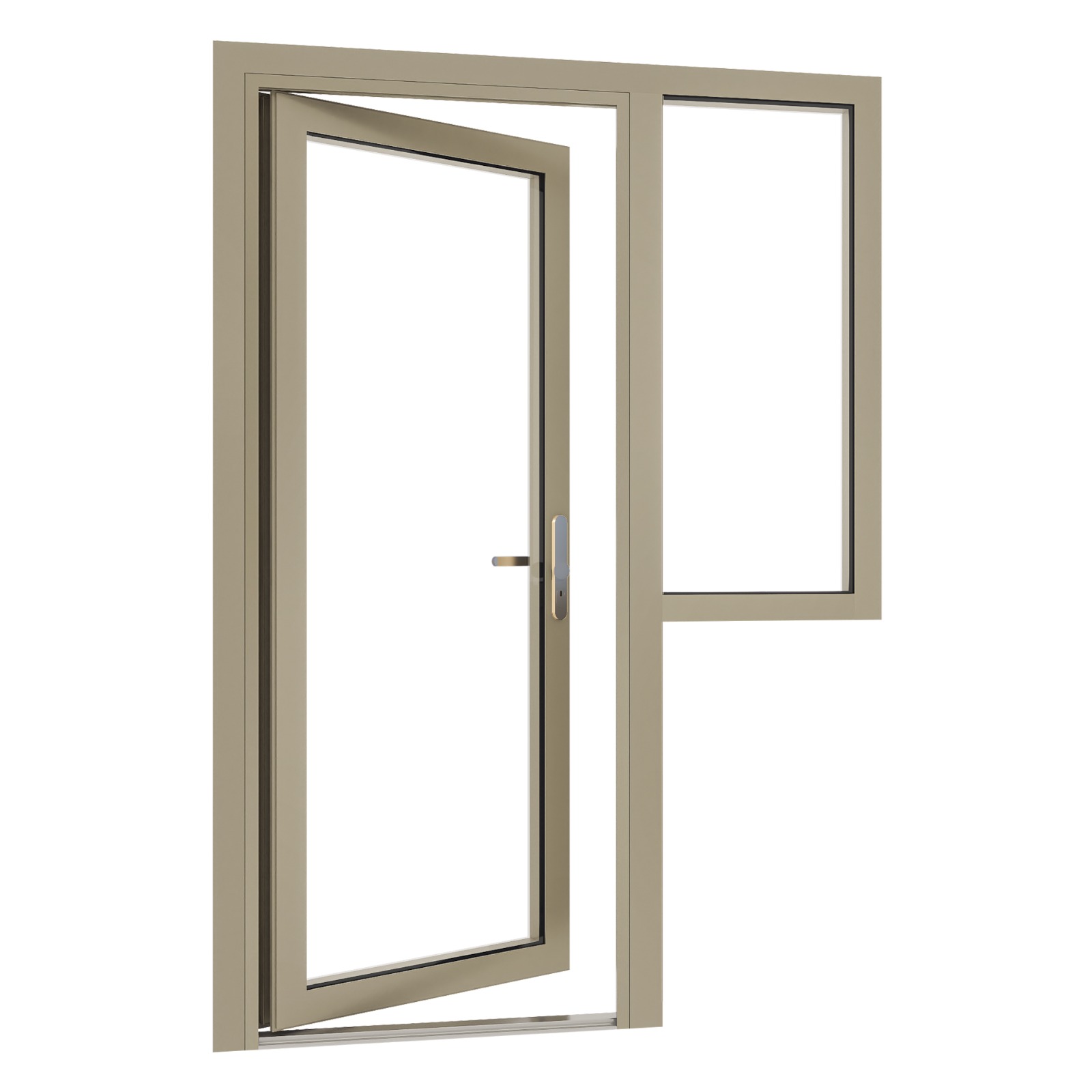 Aluminium voordeur met vlagkozijn zijlicht 1 Aluminium voordeur met vlagkozijn zijlicht